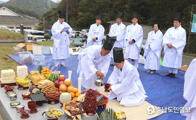 계룡시, 공설봉안당(정명각) 무연고 제례행사 개최