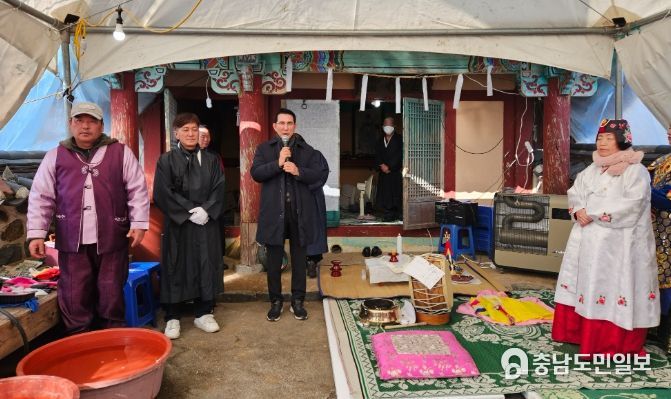 지난 12일 부석면 창리 일원에서 열린 창리 영신제