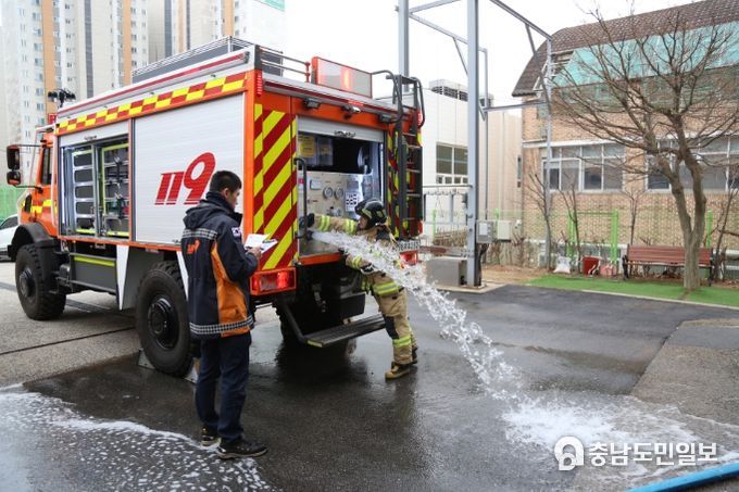 서산소방서, 상반기 소방전술훈련 평가 실시