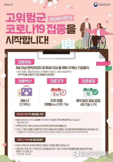 충주시, 고위험군 대상 코로나19 예방접종 시행