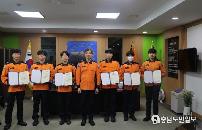 천안서북소방서,‘하트세이버·라이프세이버 인증서’수여