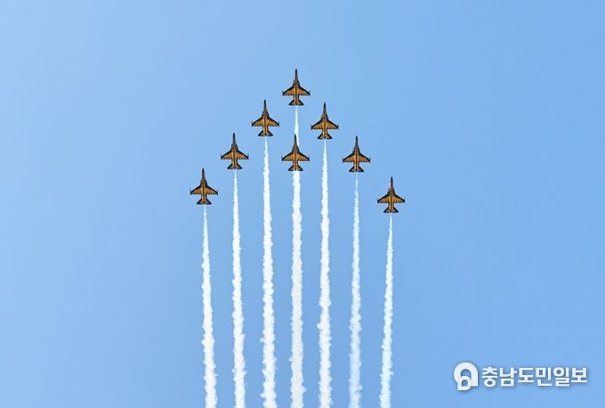 블랙이글스 에어쇼 모습